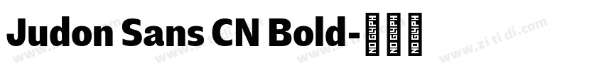 Judon Sans CN Bold字体转换